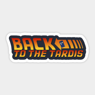 Back to the Tardis Sticker